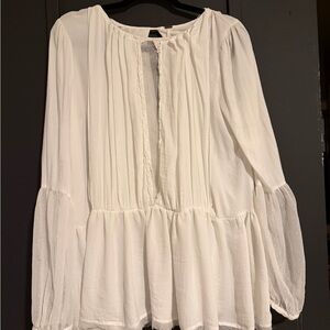 Free People White Peasant Blouse